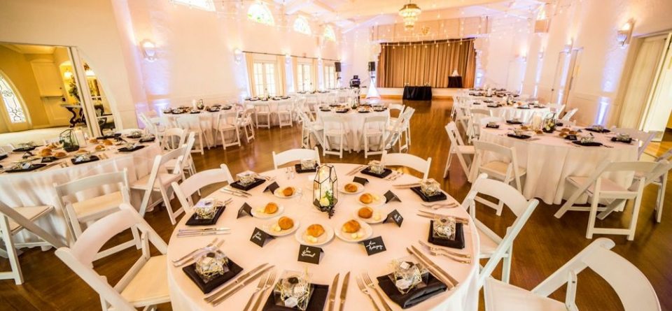 Photo of the inside of the Banquet Hall of the Thursday Club